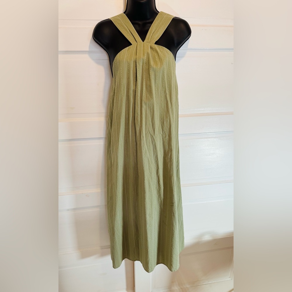 100% cotton halter dress